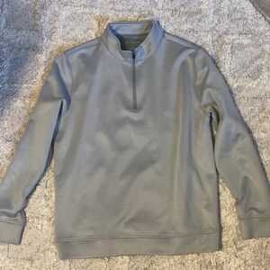 Hickey Freeman Men's Gray Quarter Zip